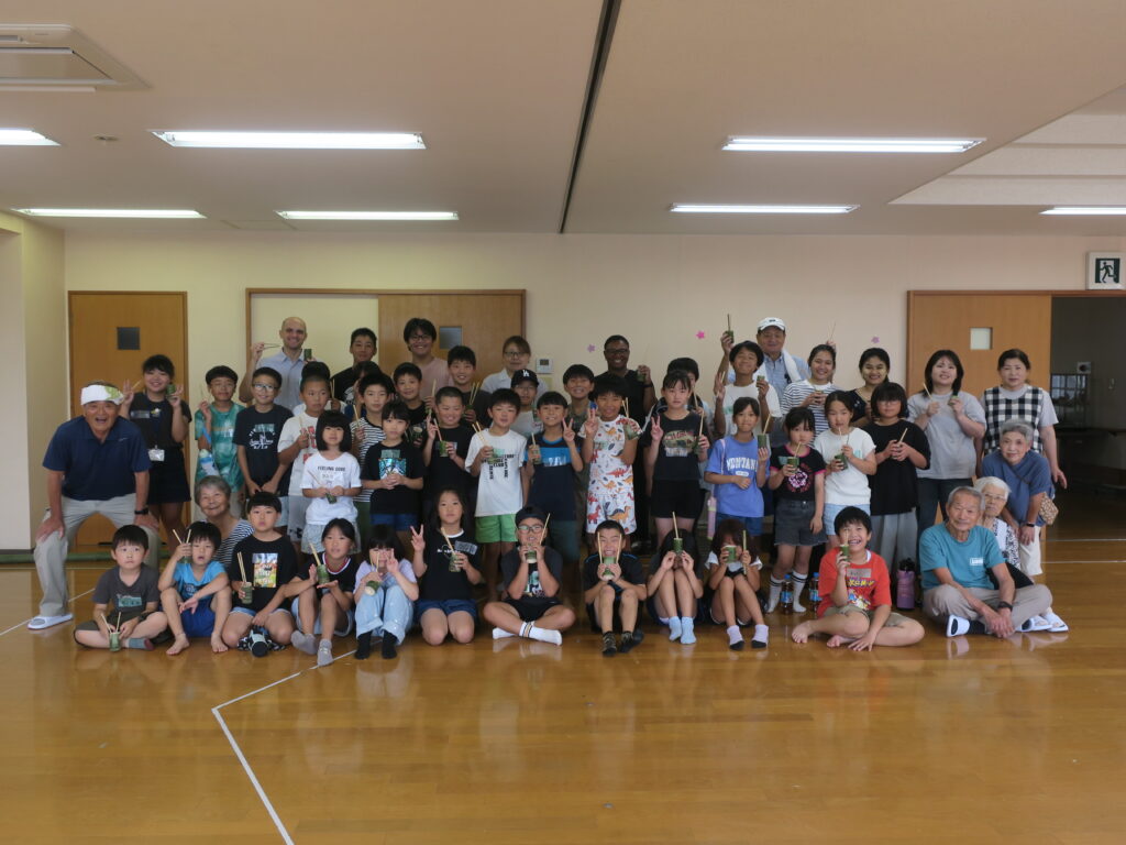 異世代交流事業「流しそうめん」を開催しました!